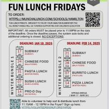 Fun Lunch Fridays Term 2